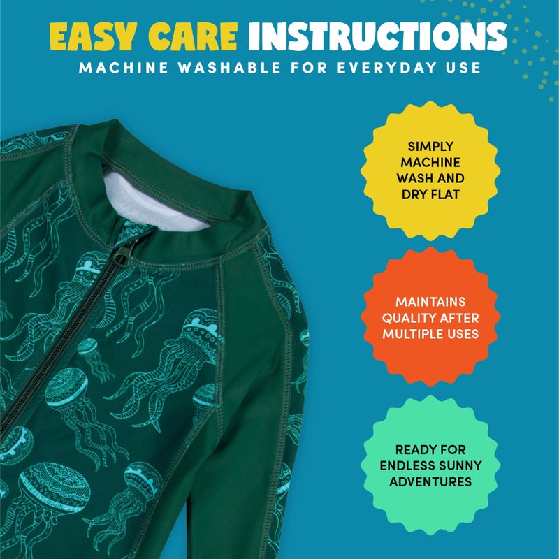 SwimZip Boys' Long-Sleeve UPF 50+ Swimsuit for Baby, Toddler, & Little Boys - Image 4